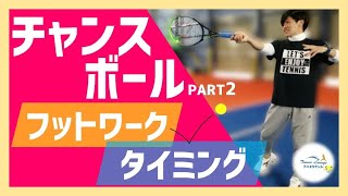 【“見て”上達するテニス】チャンスボール編PART2“フットワーク・タイミング”