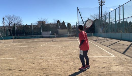 半面と1面の打ち分け練習／ジュニアテニス