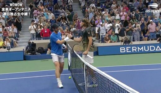 【マッチハイライト】アンディ･マレー vs ステファノス･チチパス／全米オープンテニス2021 1回戦【WOWOW】