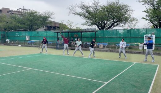 【テニス】１面なのに６列でラリーする集団【リクエスト】