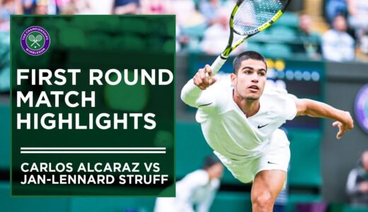 Carlos Alcaraz vs Jan-Lennard Struff | First Round Highlights | Wimbledon 2022