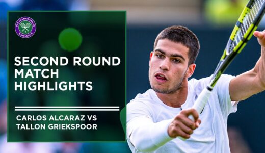 Tallon Griekspoor vs Carlos Alcaraz Second Round Highlights