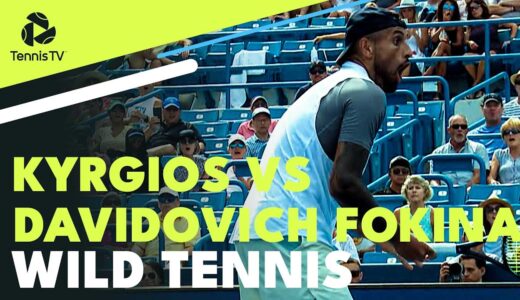 Kyrgios vs Davidovich Fokina WILD Tennis! | Cincinnati 2022 Highlights
