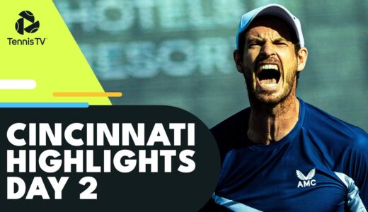 Murray Battles Wawrinka; Berrettini Faces Tiafoe | Cincinnati 2022 Day 2 Highlights