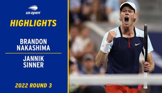 Brandon Nakashima vs. Jannik Sinner Highlights | 2022 US Open Round 3