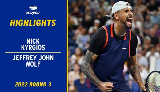 Nick Kyrgios vs. Jeffrey John Wolf Highlights | 2022 US Open Round 3