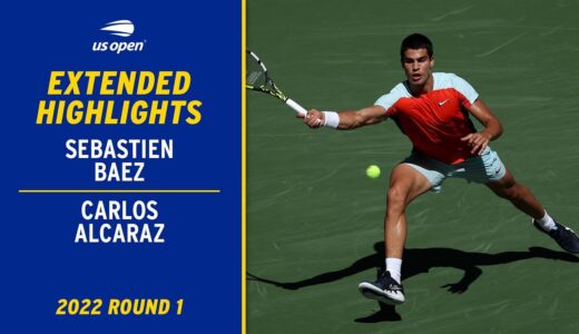 Sebastian Baez vs. Carlos Alcaraz Extended Highlights | 2022 US Open Round 1