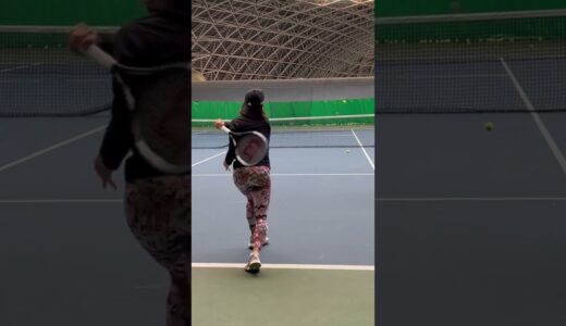 【テニス】加藤未唯選手の”ブレない”正確なフォアハンドストローク