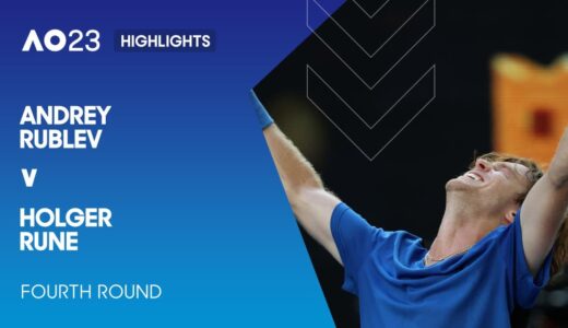 Andrey Rublev v Holger Rune Highlights | Australian Open 2023 Fourth Round