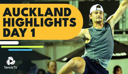 Bublik Battles Goffin; Wolf, Mannarino & Fognini In Action | Auckland 2023 Highlights Day 1