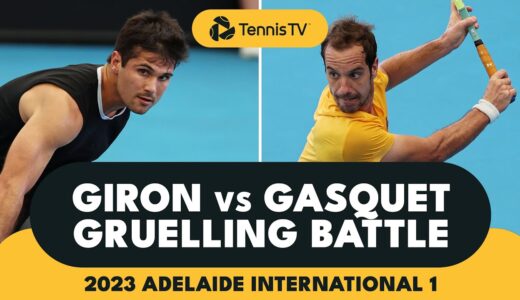 Marcos Giron vs Richard Gasquet: Gruelling Battle | 2023 Adelaide Highlights