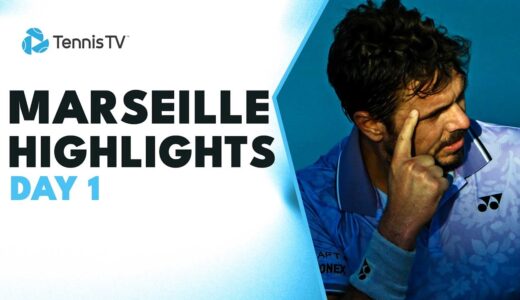 Electric Wawrinka vs Bergs Match; Bublik & Van Assche Play | Marseille 2023 Highlights Day 1