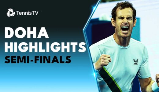Murray & Lehecka Play EPIC; Medvedev & Auger-Aliassime Battle | Doha 2023 Semi-Finals Highlights