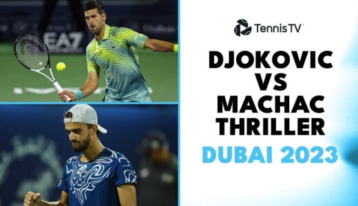 Novak Djokovic THRILLER vs Tomas Machac! 🔥 | Dubai 2023 Highlights