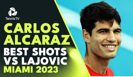 Carlos Alcaraz Impressive Best Shots vs Dusan Lajovic | Miami 2023