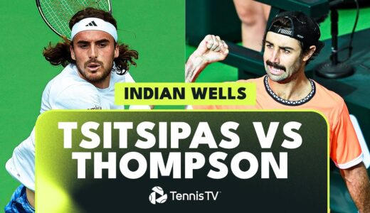 ENTERTAINING Stefanos Tsitsipas vs Jordan Thompson Highlights | Indian Wells 2023
