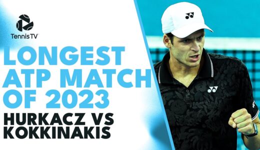 LONGEST ATP Match of 2023 So Far! Hubert Hurkacz Saves FIVE Match Points Against Kokkinakis in Miami