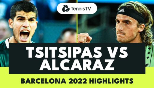 Electric Carlos Alcaraz vs Stefanos Tsitsipas Match | Barcelona 2022 Extended Highlights