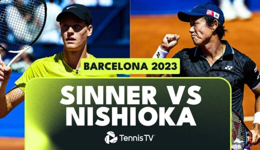 Topsy-Turvy Jannik Sinner vs Yoshihito Nishioka Match | Barcelona 2023 Highlights