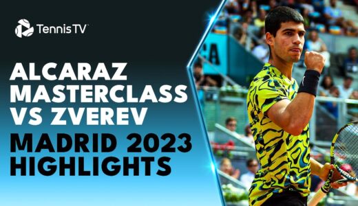 Carlos Alcaraz Masterclass vs Alexander Zverev! | Madrid 2023 Highlights