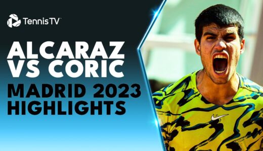 Carlos Alcaraz vs Borna Coric Semi-Final Highlights | Madrid 2023