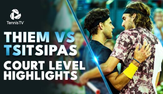 Dominic Thiem vs Stefanos Tsitsipas Court Level Highlights! | Madrid 2023