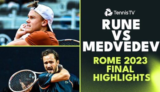 Holger Rune vs Daniil Medvedev For The Title 🏆 | Rome 2023 Final Highlights