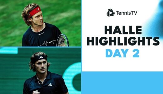 Zverev Takes On Thiem; Rublev, Sinner & Hurkacz All In Action | Halle 2023 Highlights Day 2