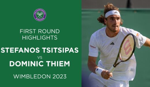 Stefanos Tsitsipas vs Dominic Thiem | First Round Highlights | Wimbledon 2023