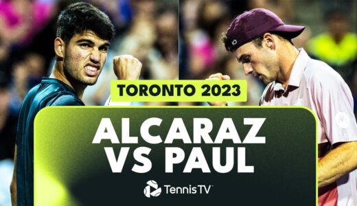 Carlos Alcaraz vs Tommy Paul INSANE Court-Level Highlights 🤯 | Toronto 2023