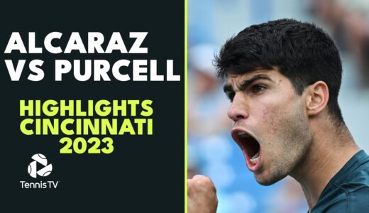 Carlos Alcaraz vs Max Purcell Battle | Cincinnati 2023 Highlights
