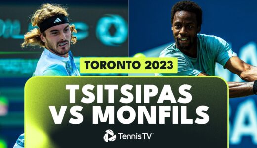 Stefanos Tsitsipas vs Gael Monfils Court-Level Highlights | Toronto 2023
