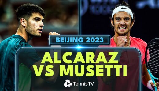 POWERFUL Carlos Alcaraz vs Lorenzo Musetti Shotmaking | Beijing 2023 Highlights