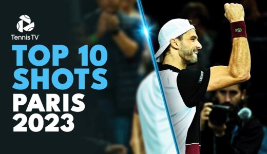 Brilliant Rune Runaround Forehand, Dimitrov Magic & More! | Top 10 Shots Paris 2023