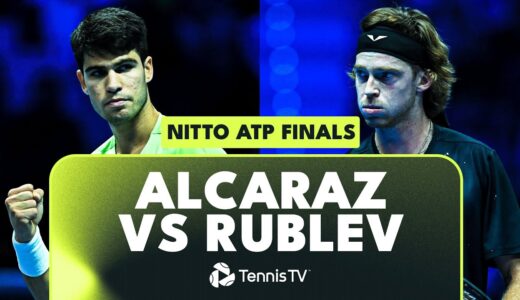 Carlos Alcaraz vs Andrey Rublev FIRST Ever Meeting | Nitto ATP Finals 2023 Match Highlights