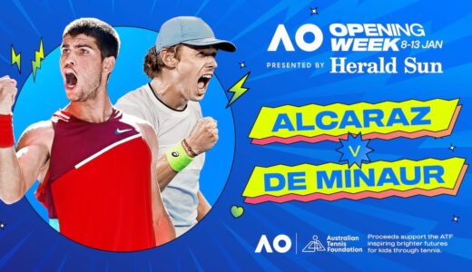LIVE | Carlos Alcaraz v Alex De Minaur Charity Match | Opening Week | Australian Open 2024