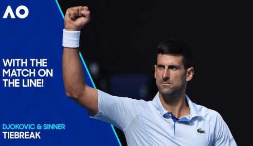 Novak Djokovic & Jannik Sinner’s Incredible Third-Set Tiebreak! | Australian Open 2024