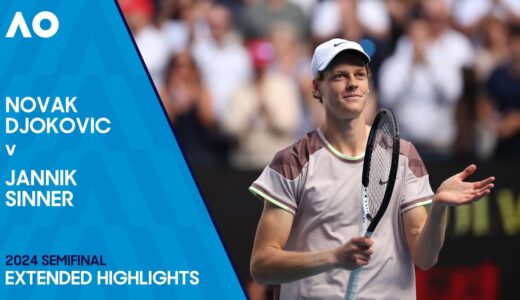 Novak Djokovic v Jannik Sinner Extended Highlights | Australian Open 2024 Semifinal