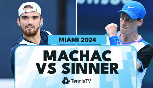 Jannik Sinner vs Tomas Machac Entertaining Match Highlights | Miami Open 2024 Quarter-Final